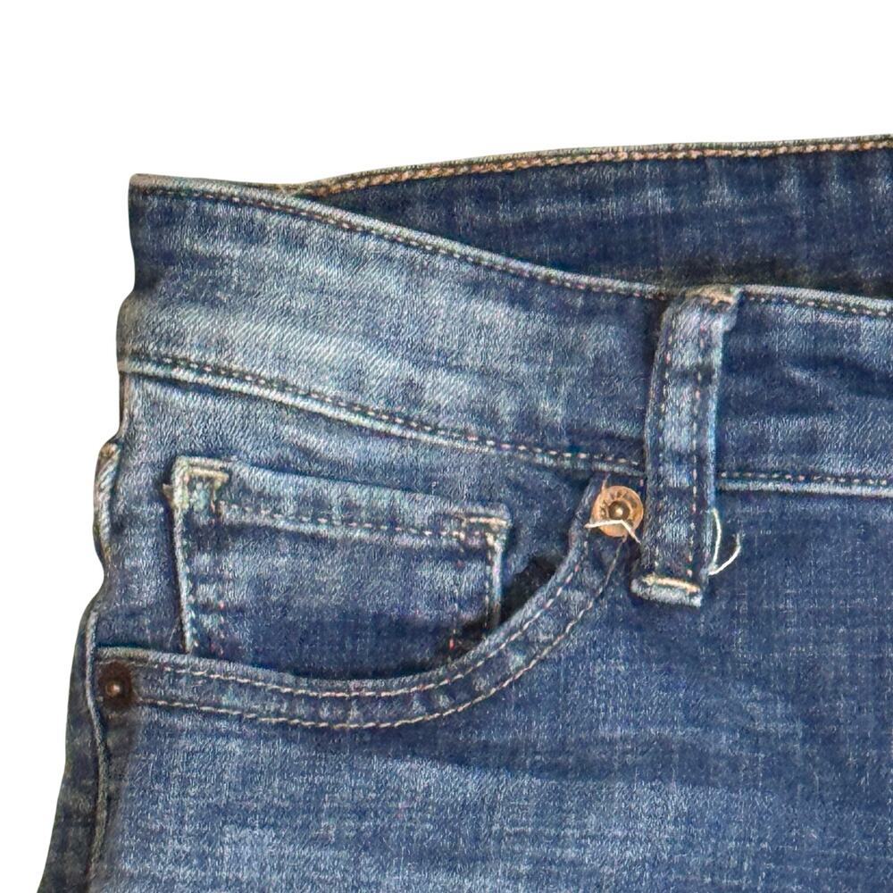 Lucky Brand Ava Crop Distressed Denim Skinny Mid-Rise Jeans Women's Sz 2/26 - Picture 3 of 12